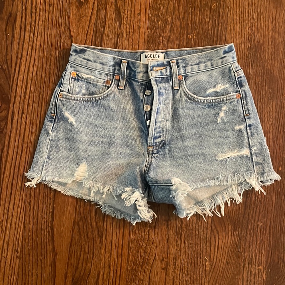 NWOT AGOLDE Parker Cut Off Shorts